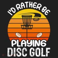 Disc Golf Shirt I'd Rather Be Playing Disc Golf Women's Sweatshirt thumb 2