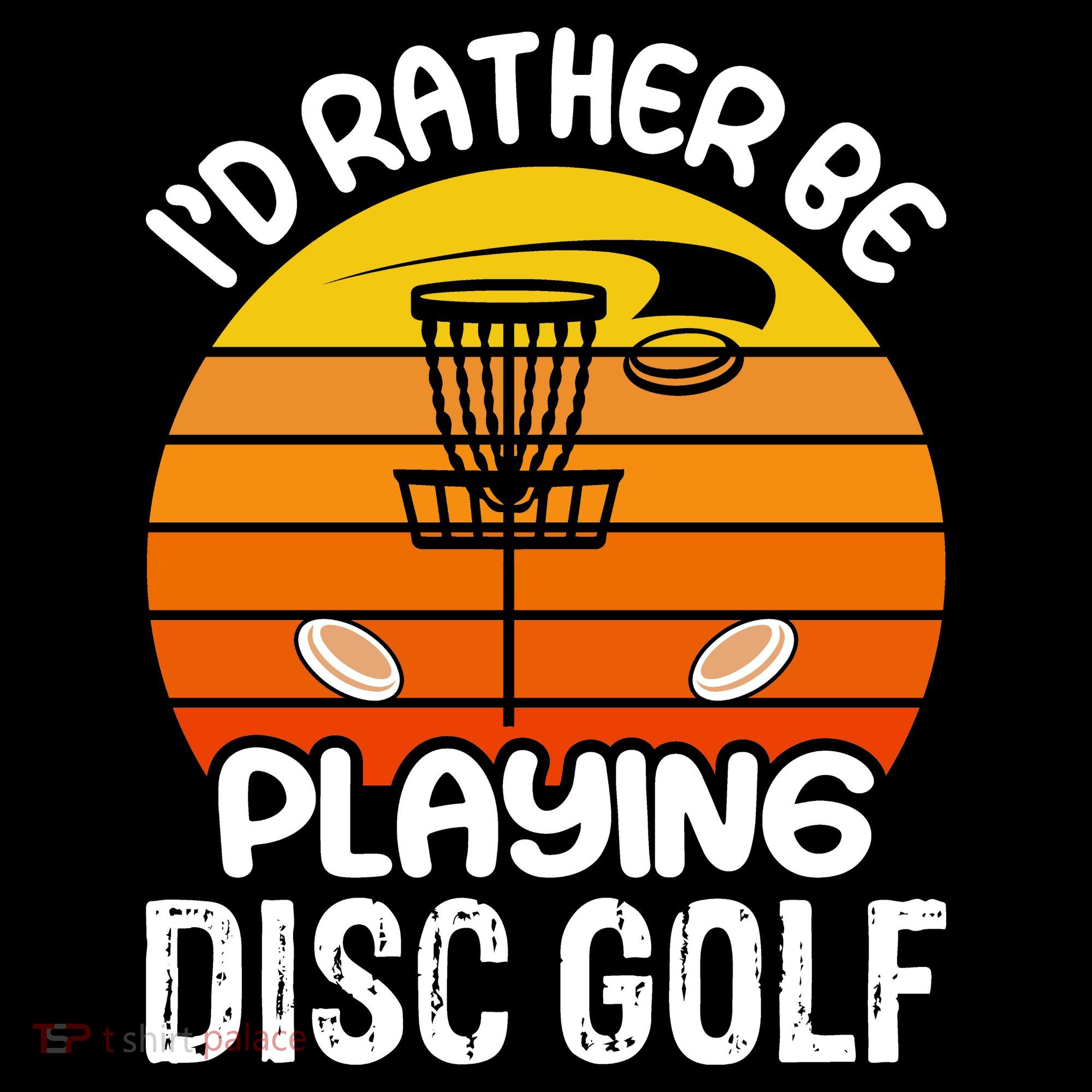 Disc Golf Shirt I'd Rather Be Playing Disc Golf Long Sleeve Shirt