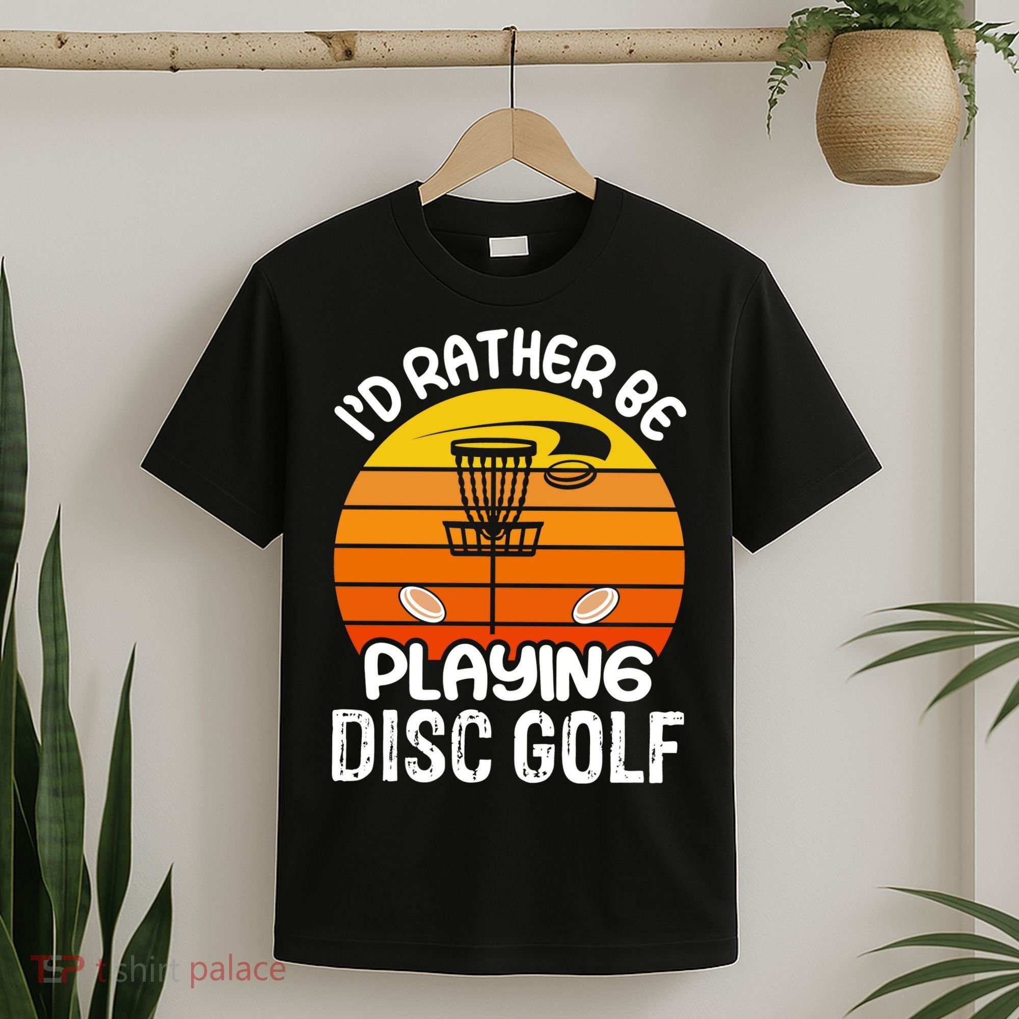 Disc Golf Shirt I'd Rather Be Playing Disc Golf T-Shirt