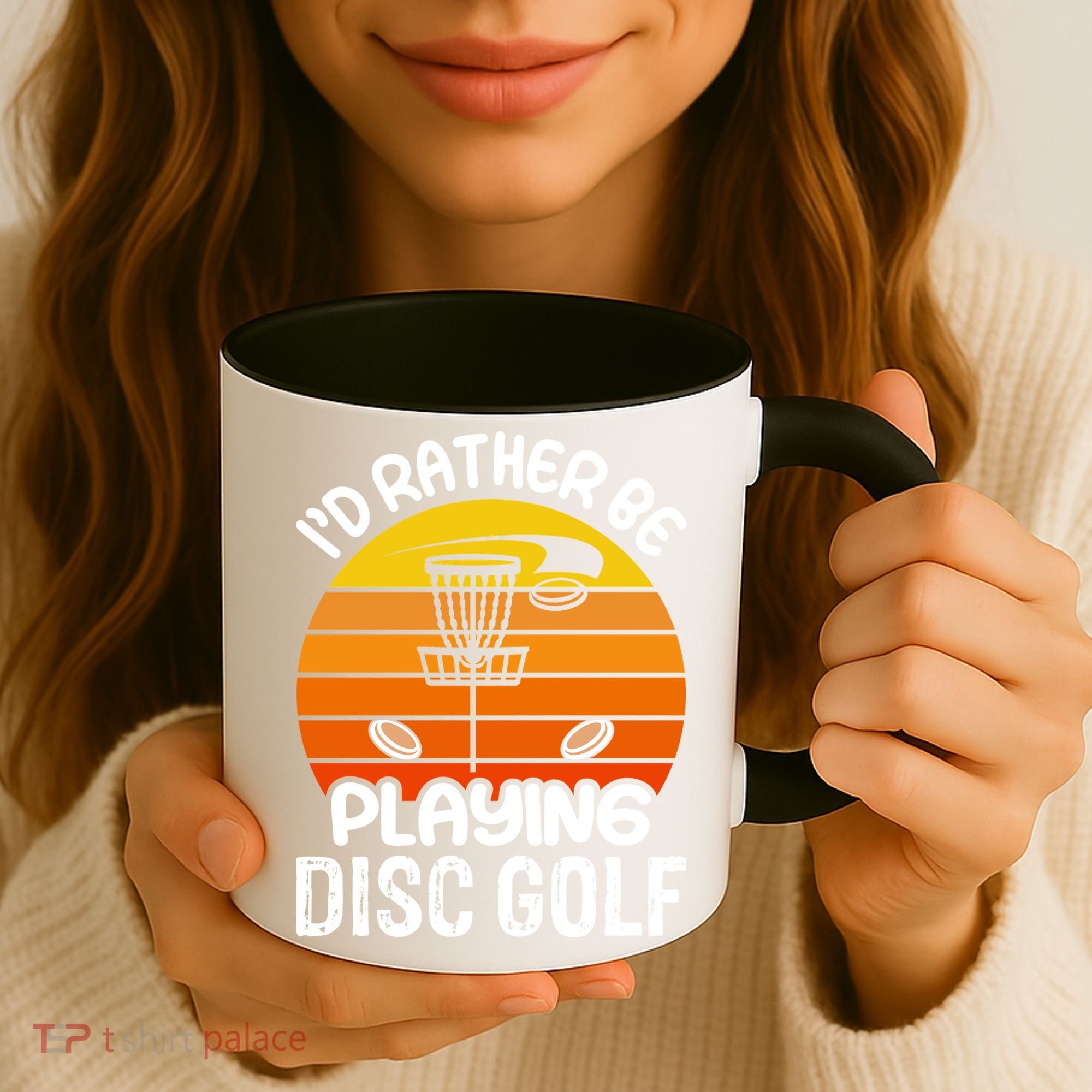 Disc Golf Shirt I'd Rather Be Playing Disc Golf Coffee Mug