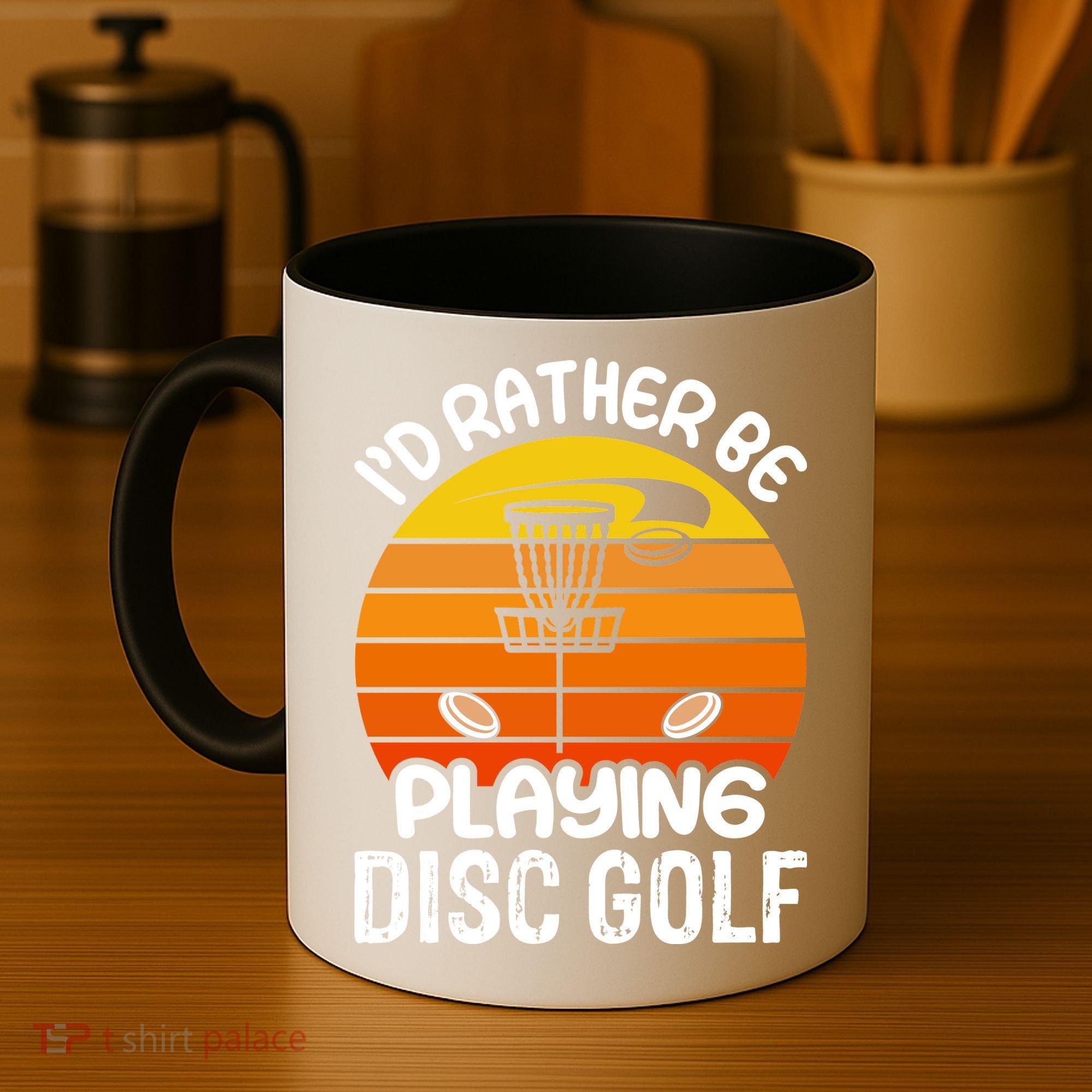 Disc Golf Shirt I'd Rather Be Playing Disc Golf Coffee Mug