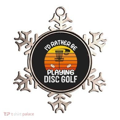 Disc Golf Shirt I'd Rather Be Playing Disc Golf Ornament