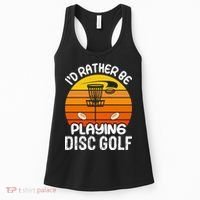Disc Golf Shirt I'd Rather Be Playing Disc Golf Women's Tank Top thumb 0