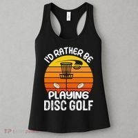 Disc Golf Shirt I'd Rather Be Playing Disc Golf Women's Tank Top thumb 3