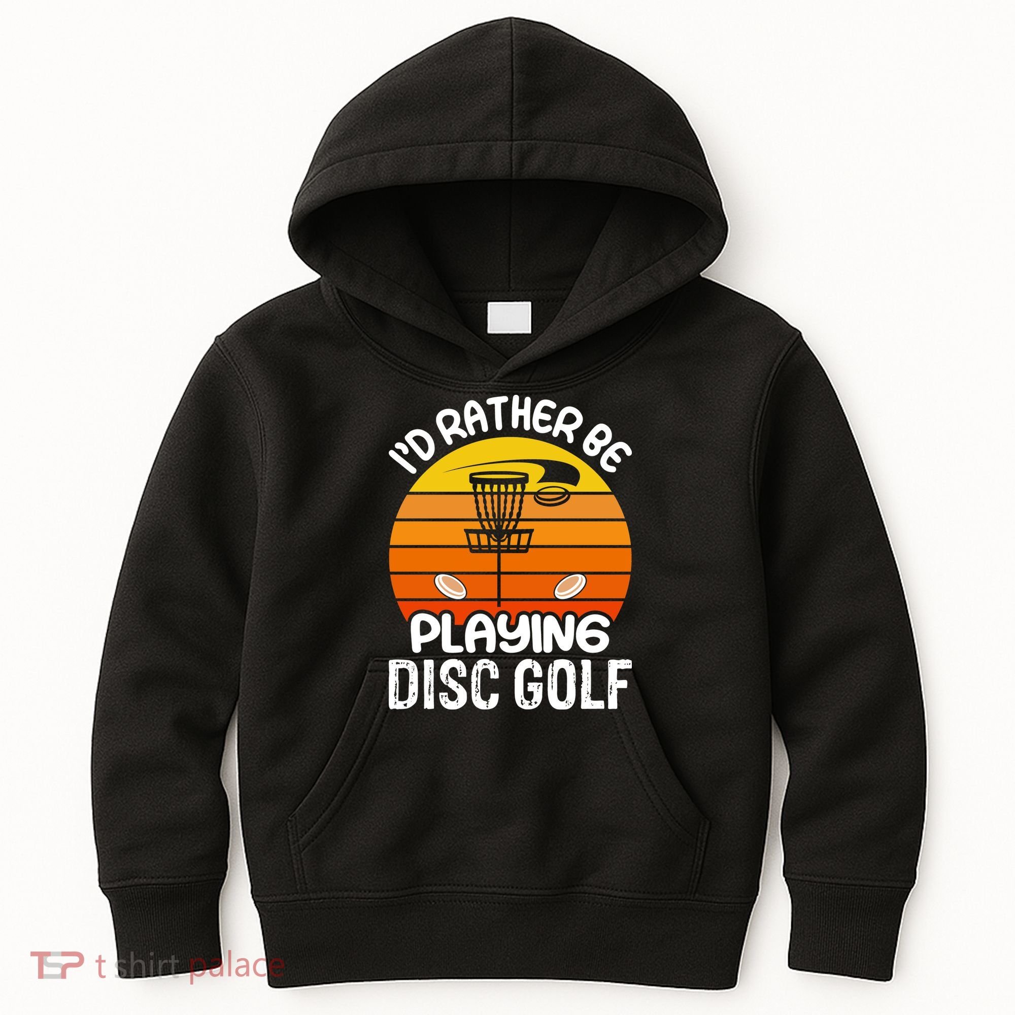 Disc Golf Shirt I'd Rather Be Playing Disc Golf Kids Hoodie
