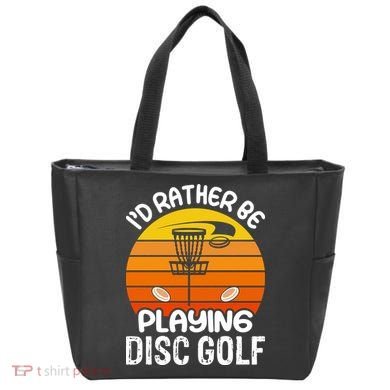 Disc Golf Shirt I'd Rather Be Playing Disc Golf Tote Bag