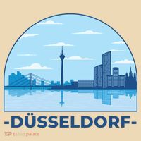 Dusseldorf Germany Skyline Tote Bag thumb 4