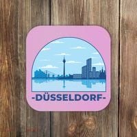 Dusseldorf Germany Skyline Coaster thumb 0