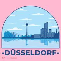 Dusseldorf Germany Skyline Coaster thumb 2