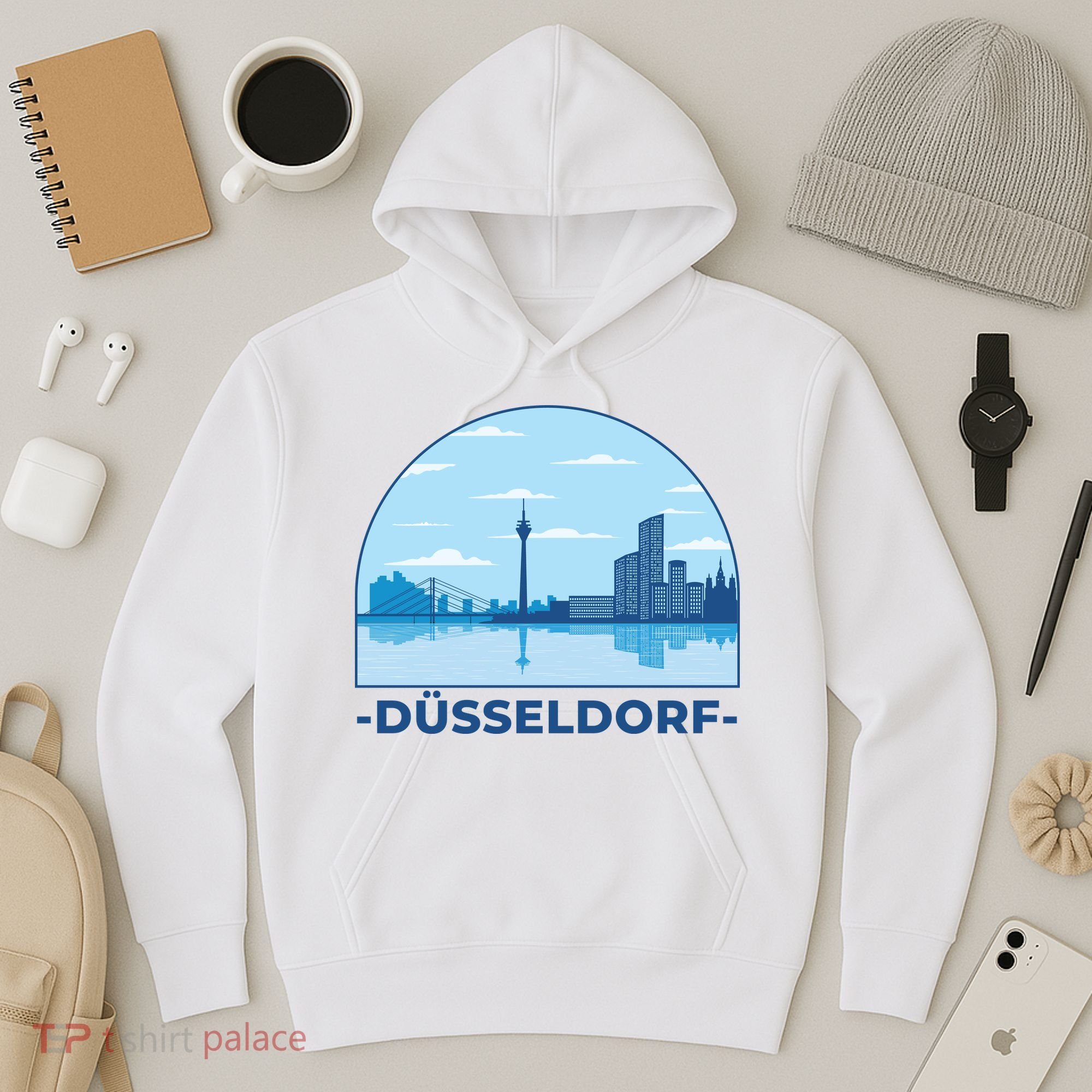 Dusseldorf Germany Skyline Hoodie