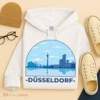Dusseldorf Germany Skyline Hoodie thumb 4