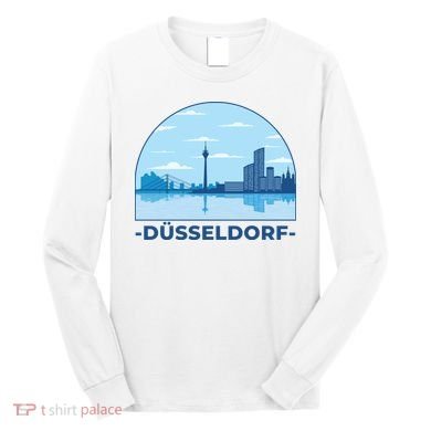 Dusseldorf Germany Skyline Long Sleeve Shirt