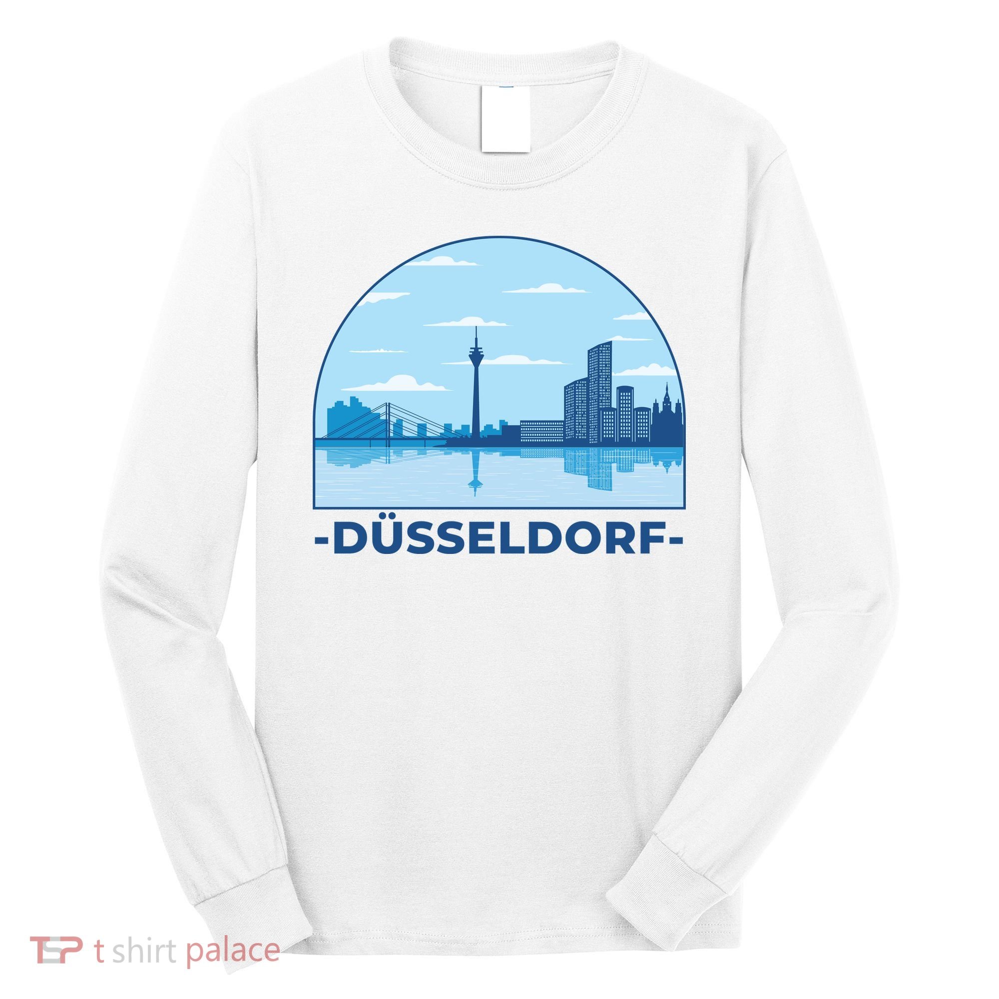 Dusseldorf Germany Skyline Long Sleeve Shirt