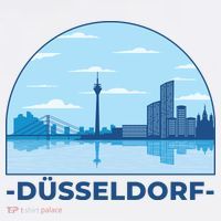 Dusseldorf Germany Skyline Long Sleeve Shirt thumb 2