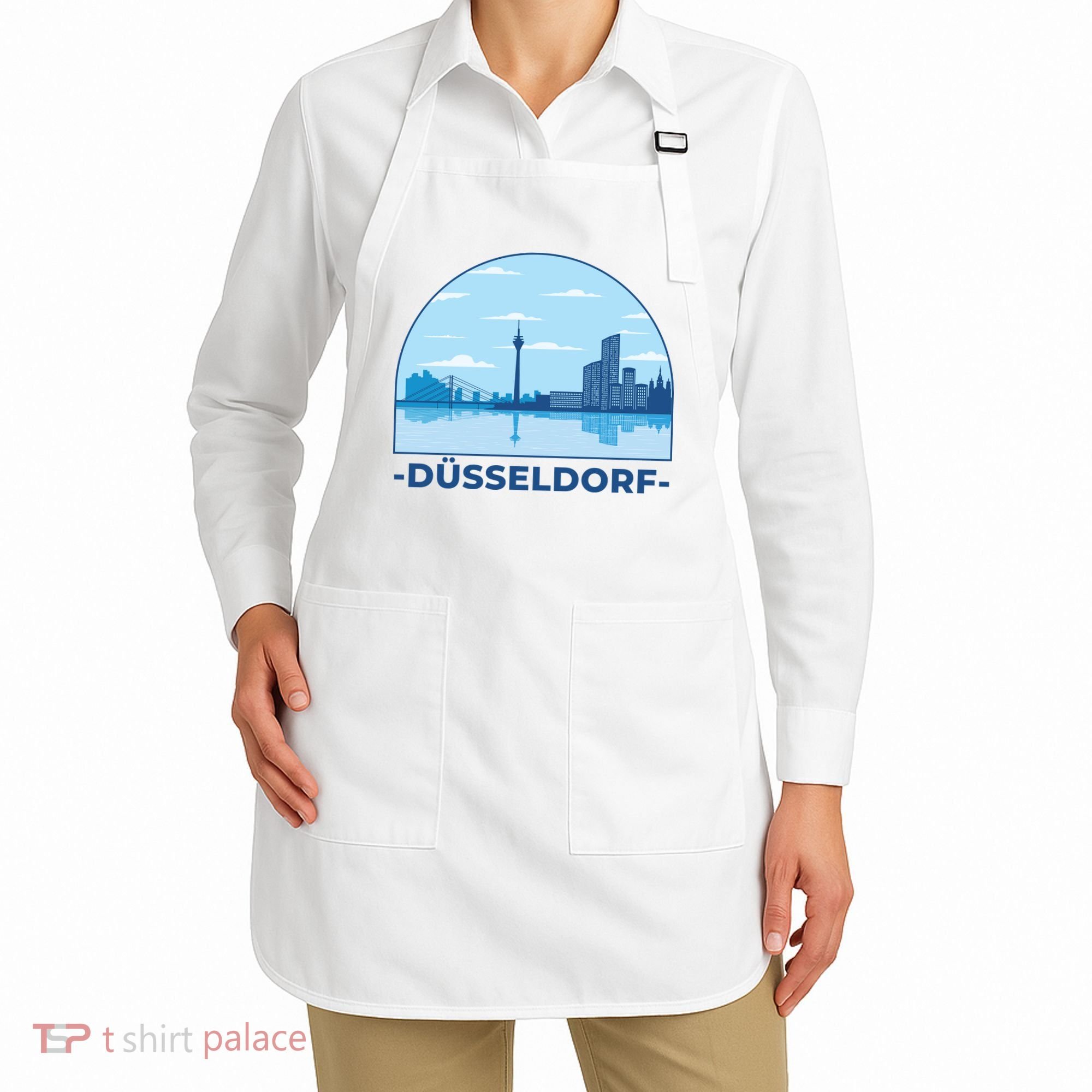 Dusseldorf Germany Skyline Apron