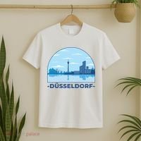 Dusseldorf Germany Skyline T-Shirt thumb 2