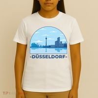 Dusseldorf Germany Skyline T-Shirt thumb 4