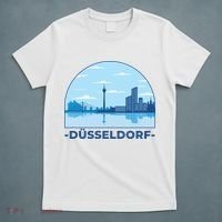 Dusseldorf Germany Skyline T-Shirt thumb 5