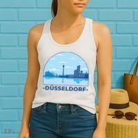Dusseldorf Germany Skyline Women's Tank Top thumb 2