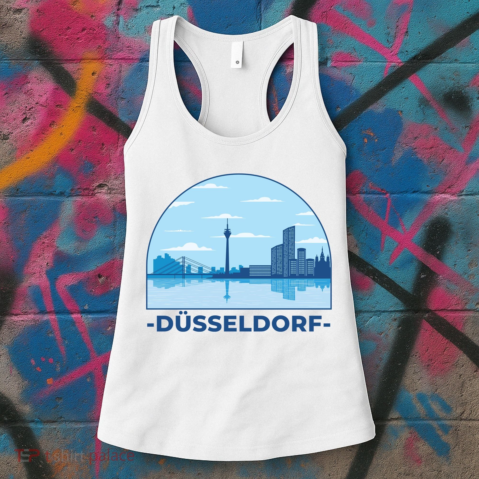 Dusseldorf Germany Skyline Women's Tank Top