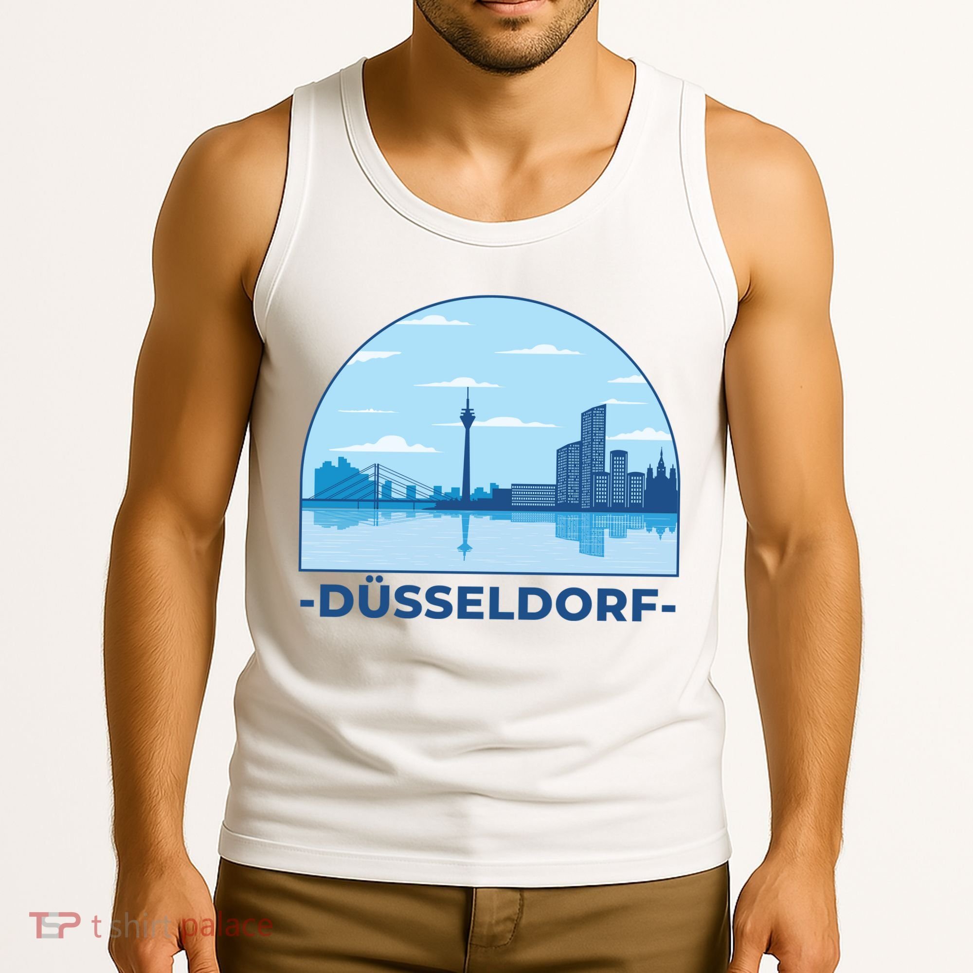 Dusseldorf Germany Skyline Tank Top