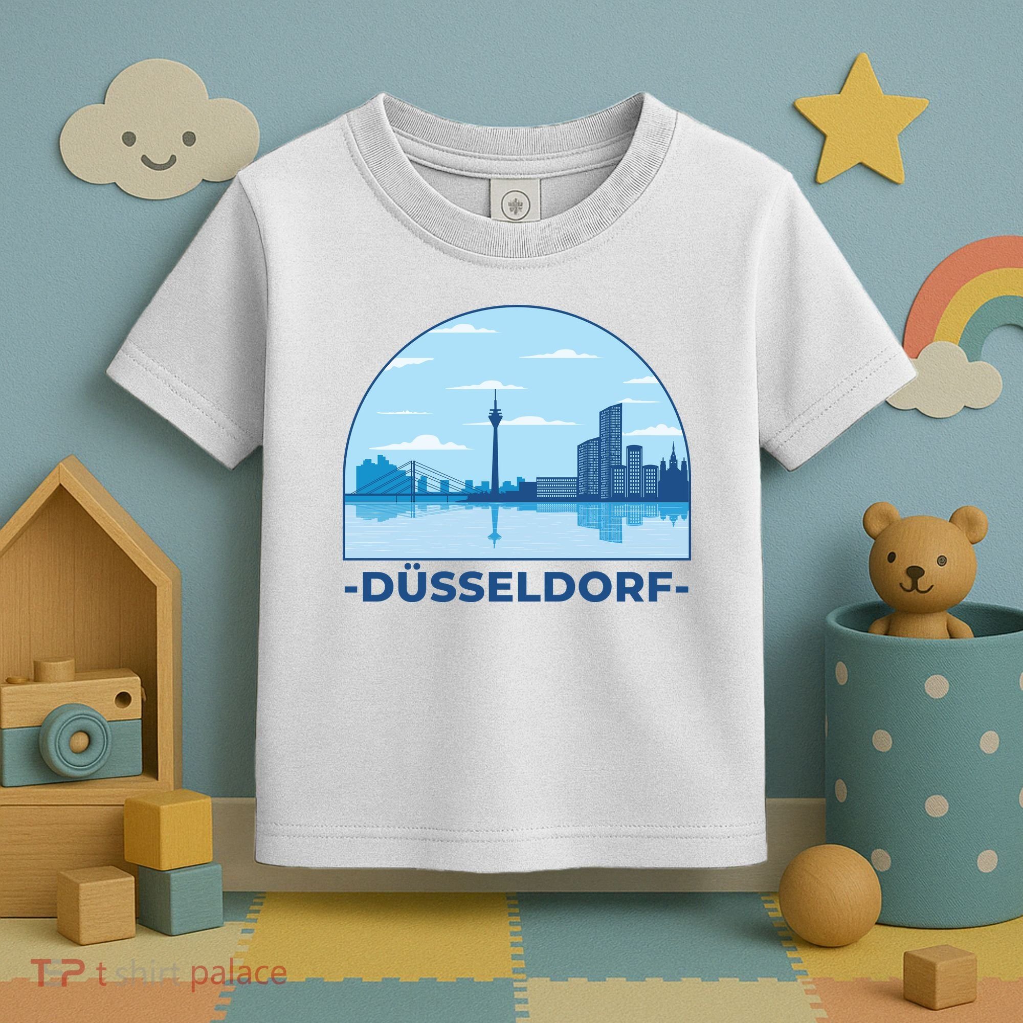Dusseldorf Germany Skyline Toddler T-Shirt