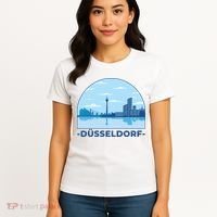 Dusseldorf Germany Skyline Women's T-Shirt thumb 4