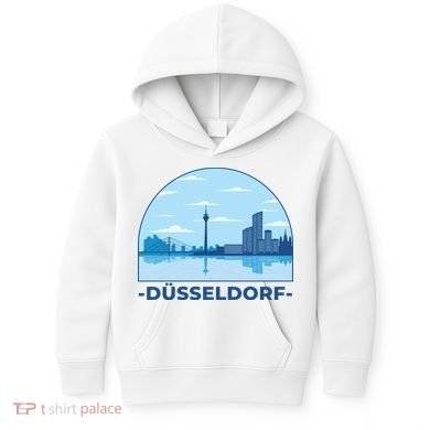 Dusseldorf Germany Skyline Kids Hoodie