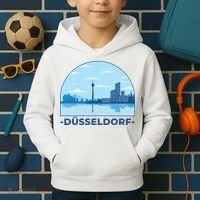 Dusseldorf Germany Skyline Kids Hoodie thumb 2