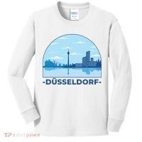 Dusseldorf Germany Skyline Kids Long Sleeve Shirt thumb 0