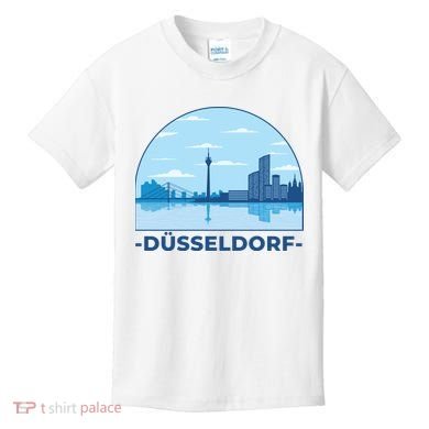 Dusseldorf Germany Skyline Kids T-Shirt