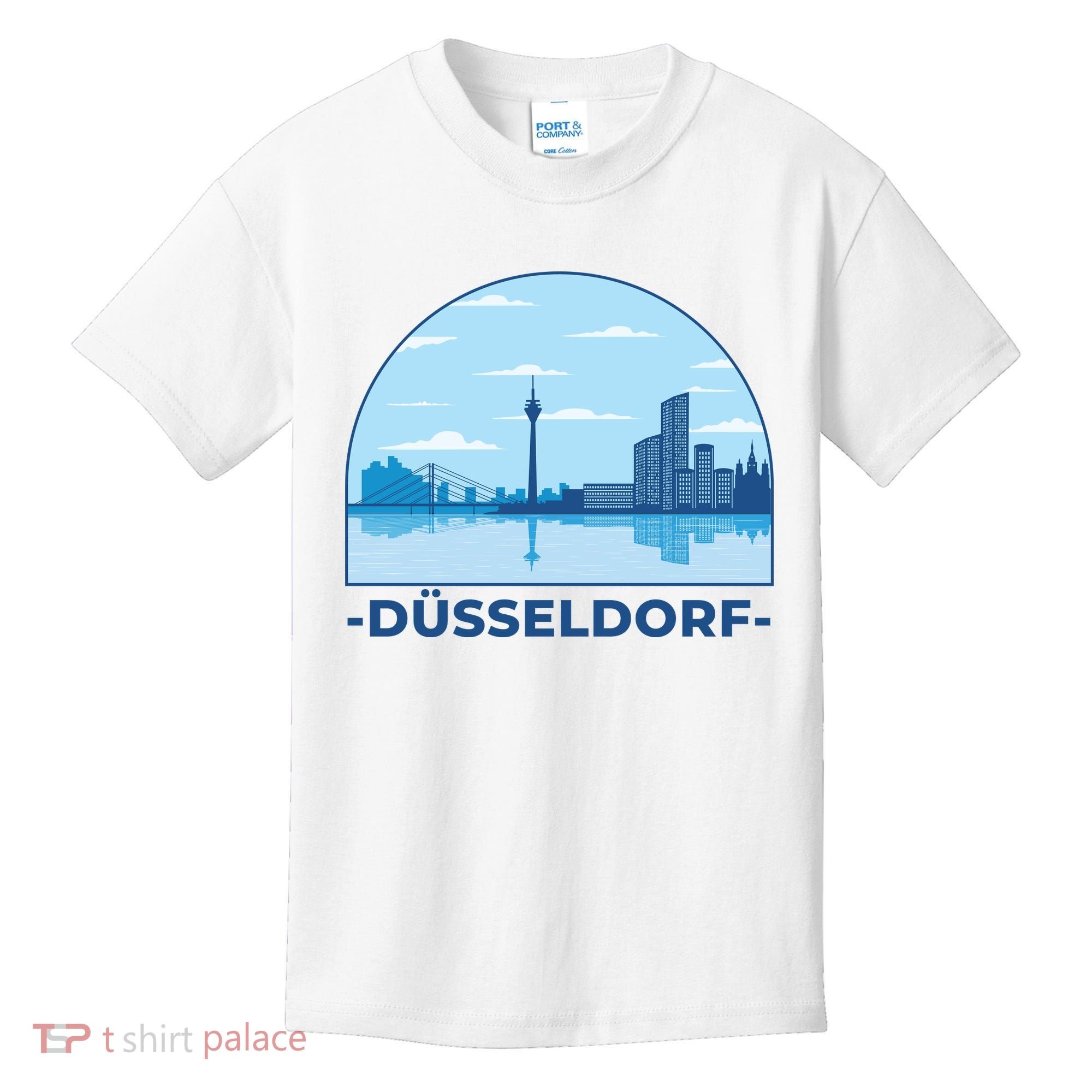 Dusseldorf Germany Skyline Kids T-Shirt