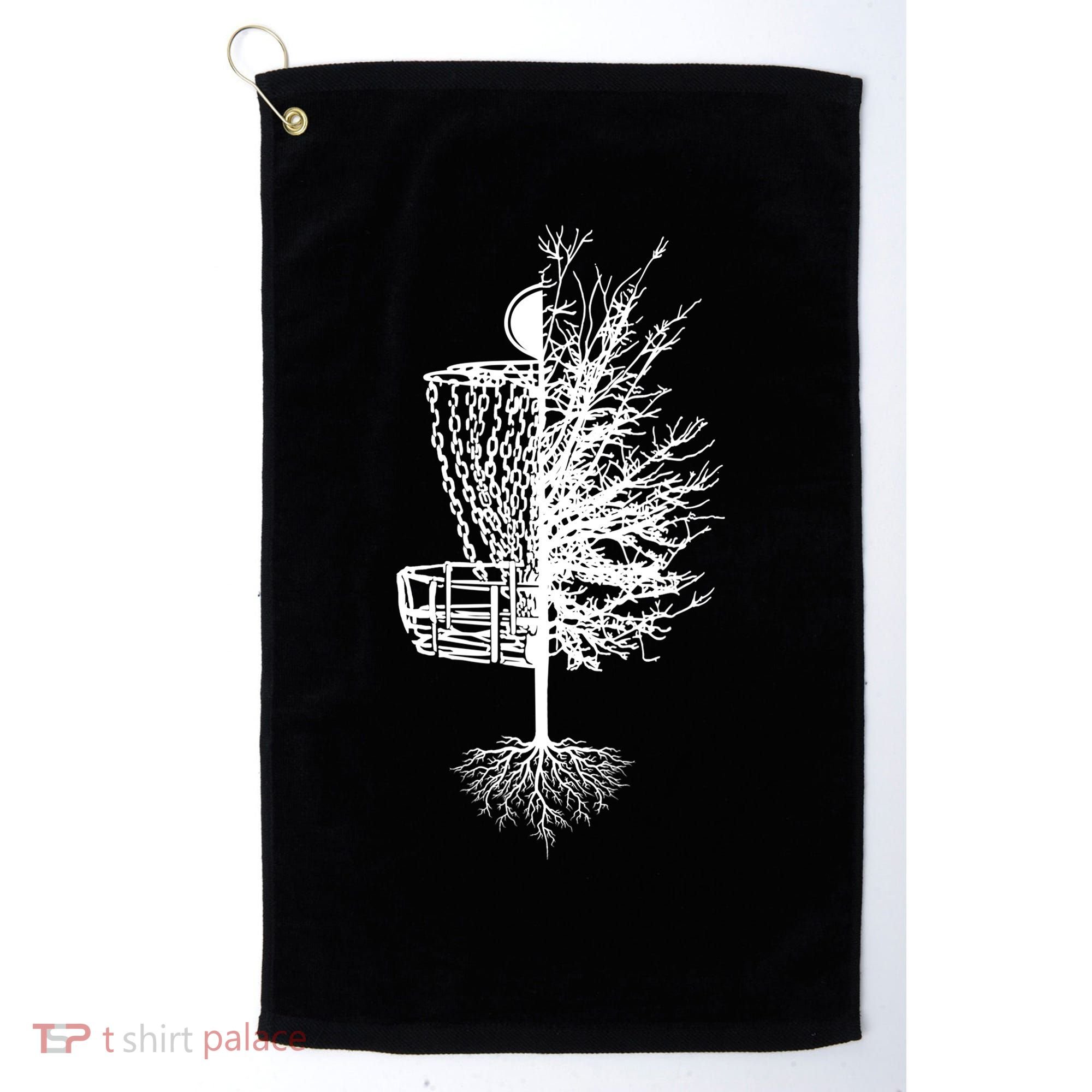 Disc Golf Shirt Basket Tree Frisbee Golf TShirt Golf Towel