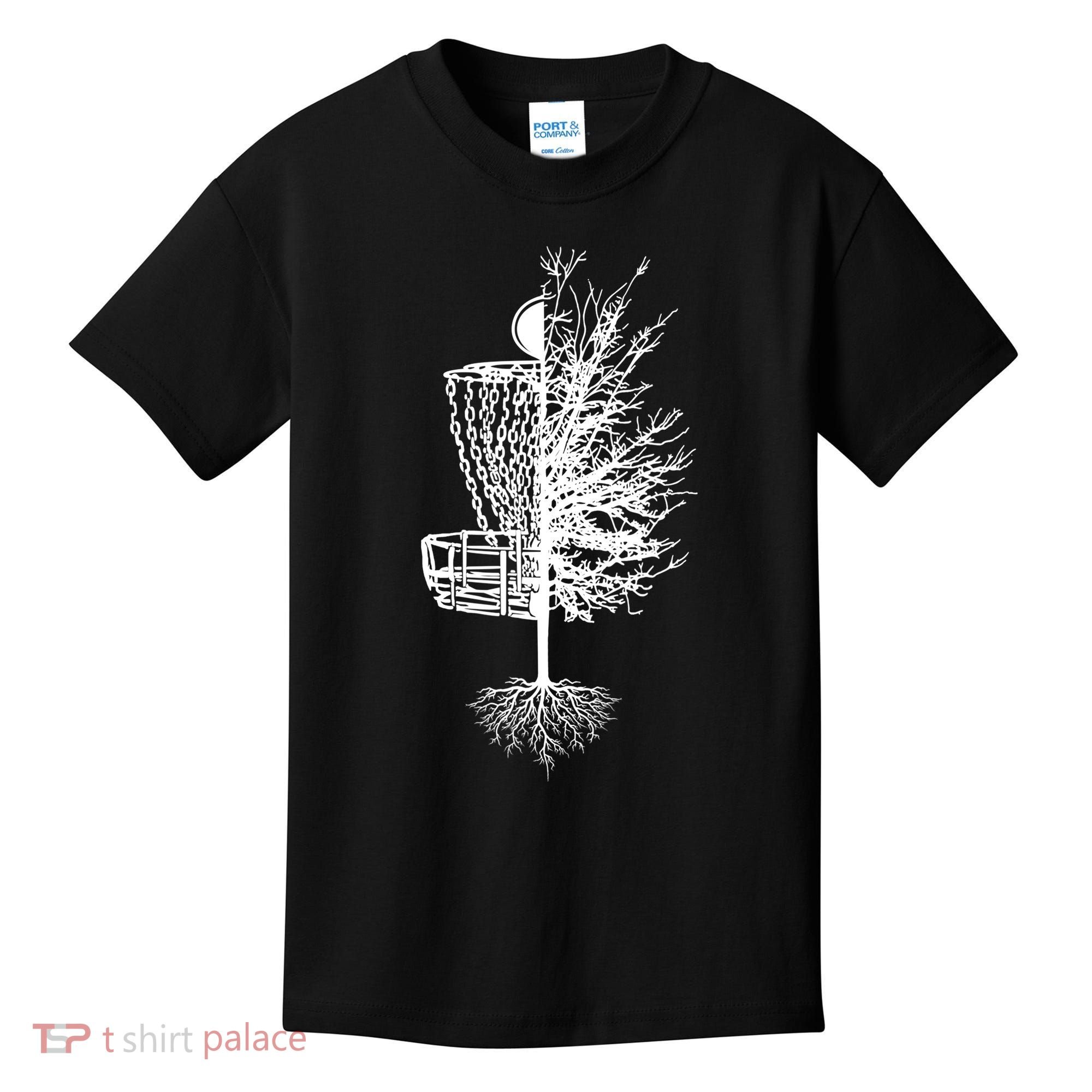 Disc Golf Shirt Basket Tree Frisbee Golf TShirt Kids T-Shirt