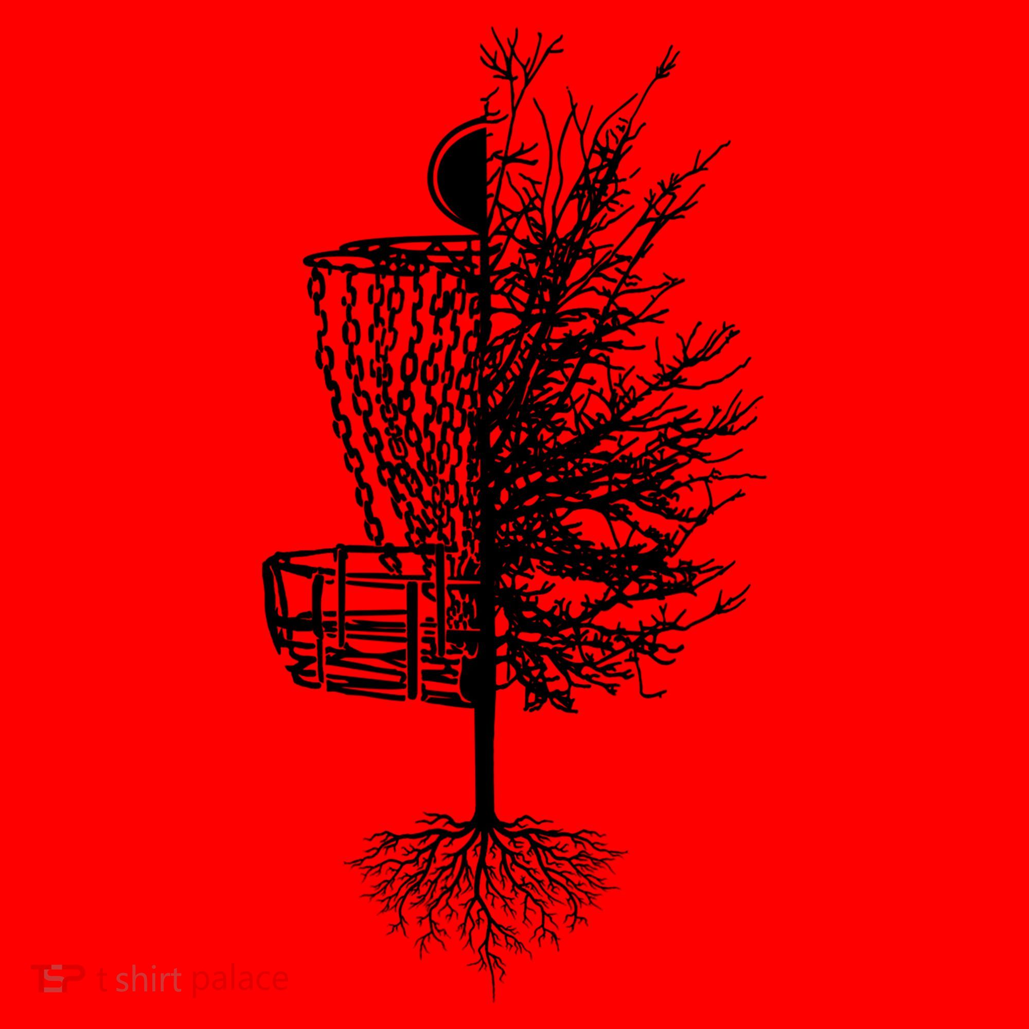 Disc Golf Shirt Basket Tree Frisbee Golf TShirt Santa Hat