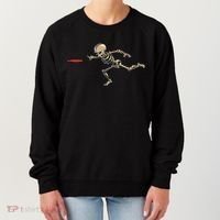 Disc Golfing Skeleton Halloween Disc Golf Halloween Women's Sweatshirt thumb 0