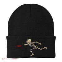 Disc Golfing Skeleton Halloween Disc Golf Halloween Beanie thumb 0
