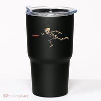 Disc Golfing Skeleton Halloween Disc Golf Halloween Tumbler thumb 0