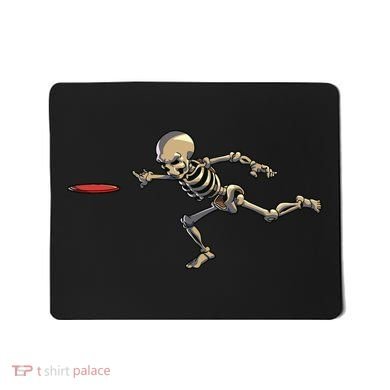 Disc Golfing Skeleton Halloween Disc Golf Halloween Mousepad