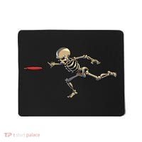 Disc Golfing Skeleton Halloween Disc Golf Halloween Mousepad thumb 0