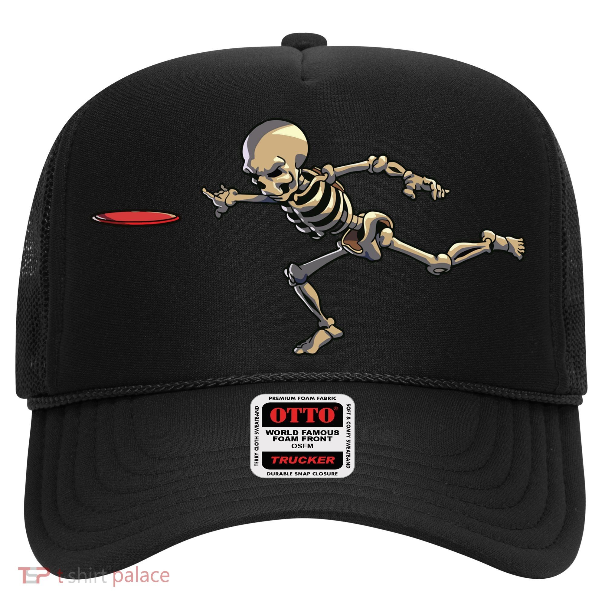 Disc Golfing Skeleton Halloween Disc Golf Halloween Hat