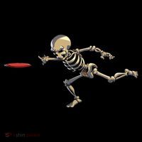 Disc Golfing Skeleton Halloween Disc Golf Halloween Tank Top thumb 6