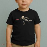 Disc Golfing Skeleton Halloween Disc Golf Halloween Toddler T-Shirt thumb 2