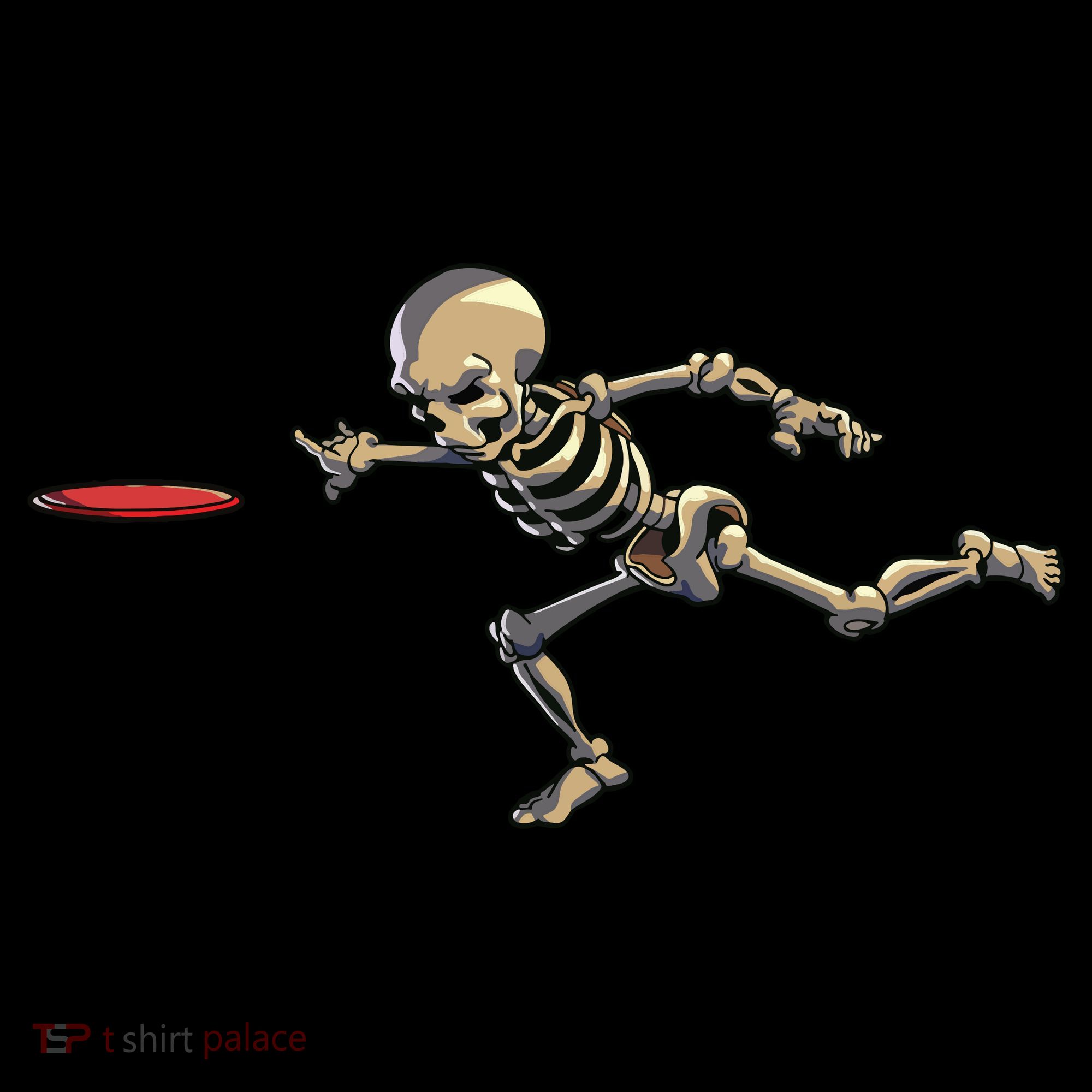 Disc Golfing Skeleton Halloween Disc Golf Halloween Kids Long Sleeve Shirt
