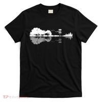 Disc Golf Sunset Guitar Guitarist Player Outfit Gift For Those Who Play Frolf T-Shirt thumb 0