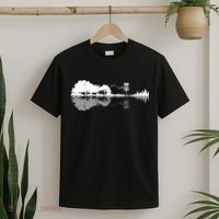 Disc Golf Sunset Guitar Guitarist Player Outfit Gift For Those Who Play Frolf T-Shirt thumb 2