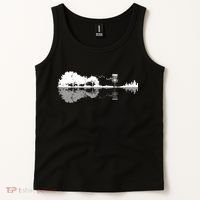 Disc Golf Sunset Guitar Guitarist Player Outfit Gift For Those Who Play Frolf Tank Top thumb 2