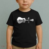 Disc Golf Sunset Guitar Guitarist Player Outfit Gift For Those Who Play Frolf Toddler T-Shirt thumb 2
