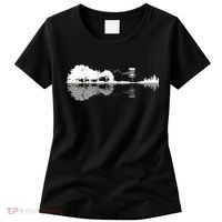 Disc Golf Sunset Guitar Guitarist Player Outfit Gift For Those Who Play Frolf Women's T-Shirt thumb 0