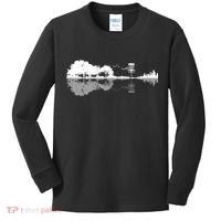 Disc Golf Sunset Guitar Guitarist Player Outfit Gift For Those Who Play Frolf Kids Long Sleeve Shirt thumb 0